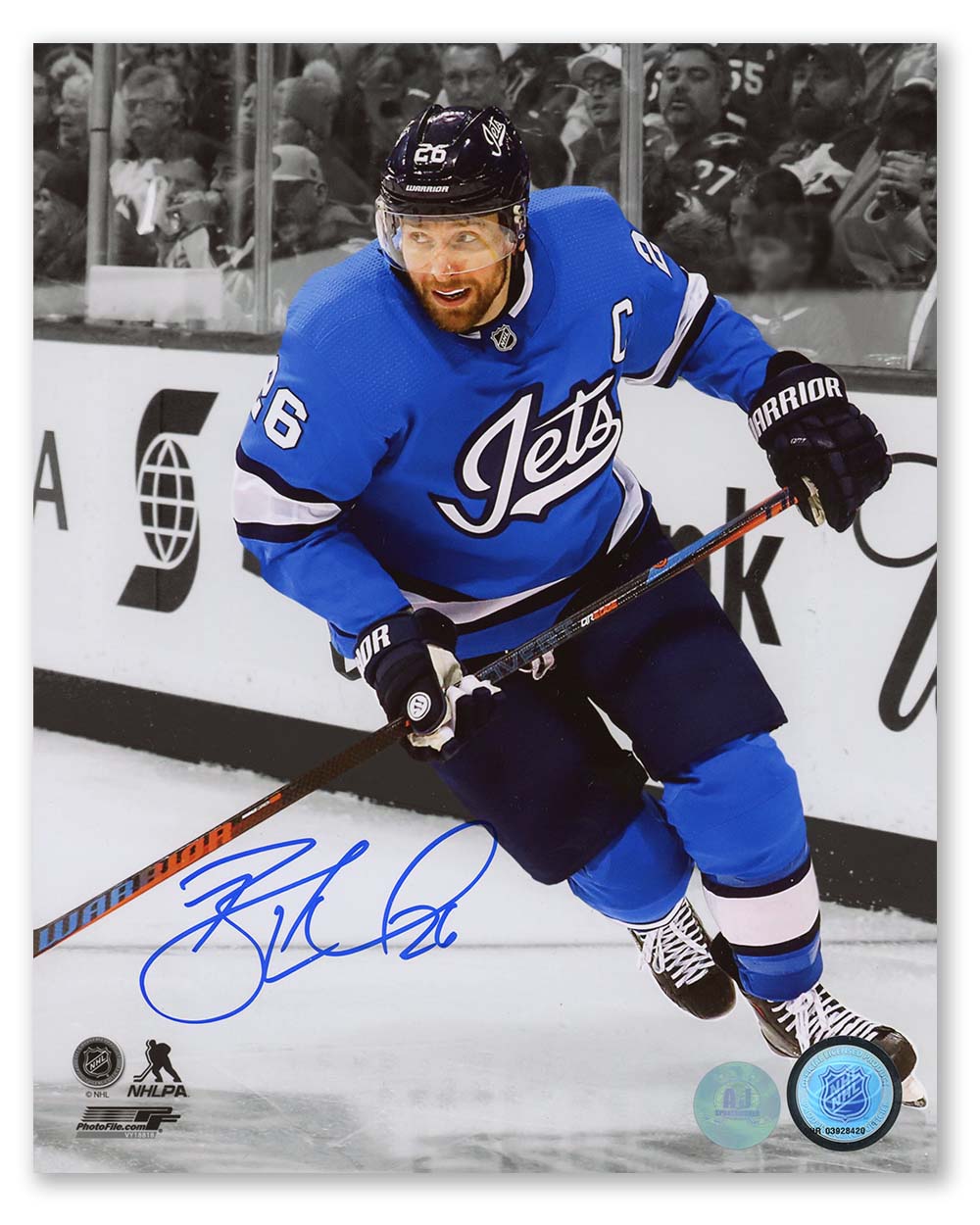 AJ Sports | Blake Wheeler Signed Winnipeg Jets 8x10 Photo