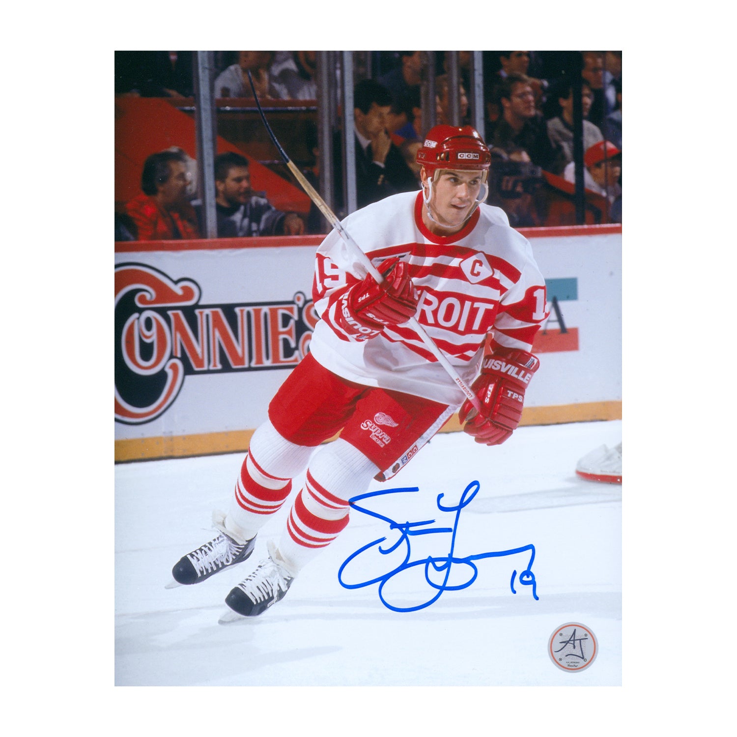 AJ Sports | Steve Yzerman Signed Detroit Red Wings Heritage 8x10 Photo