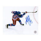 AJ Sports | Mika Zibanejad Signed New York Rangers Elevated Angle 8x10 Photo