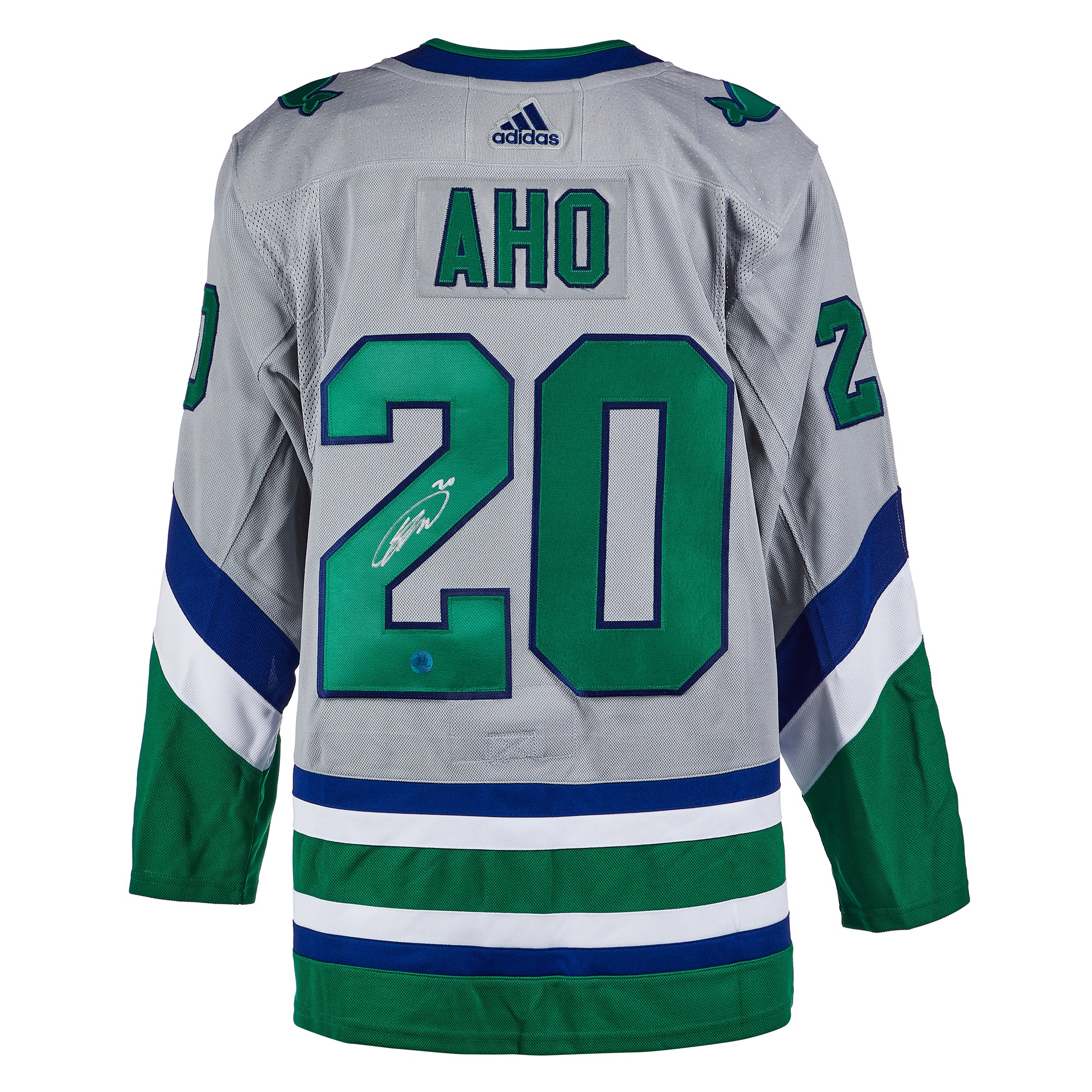 Sebastian Aho Carolina Hurricanes Signed Reverse Retro Adidas Jersey | AJ Sports.