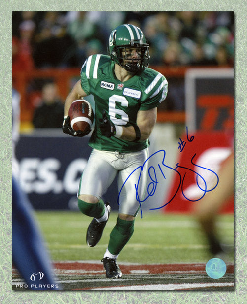 Rob Bagg Saskatchewan Roughriders Autographed CFL 8x10 Photo | AJ Sports.