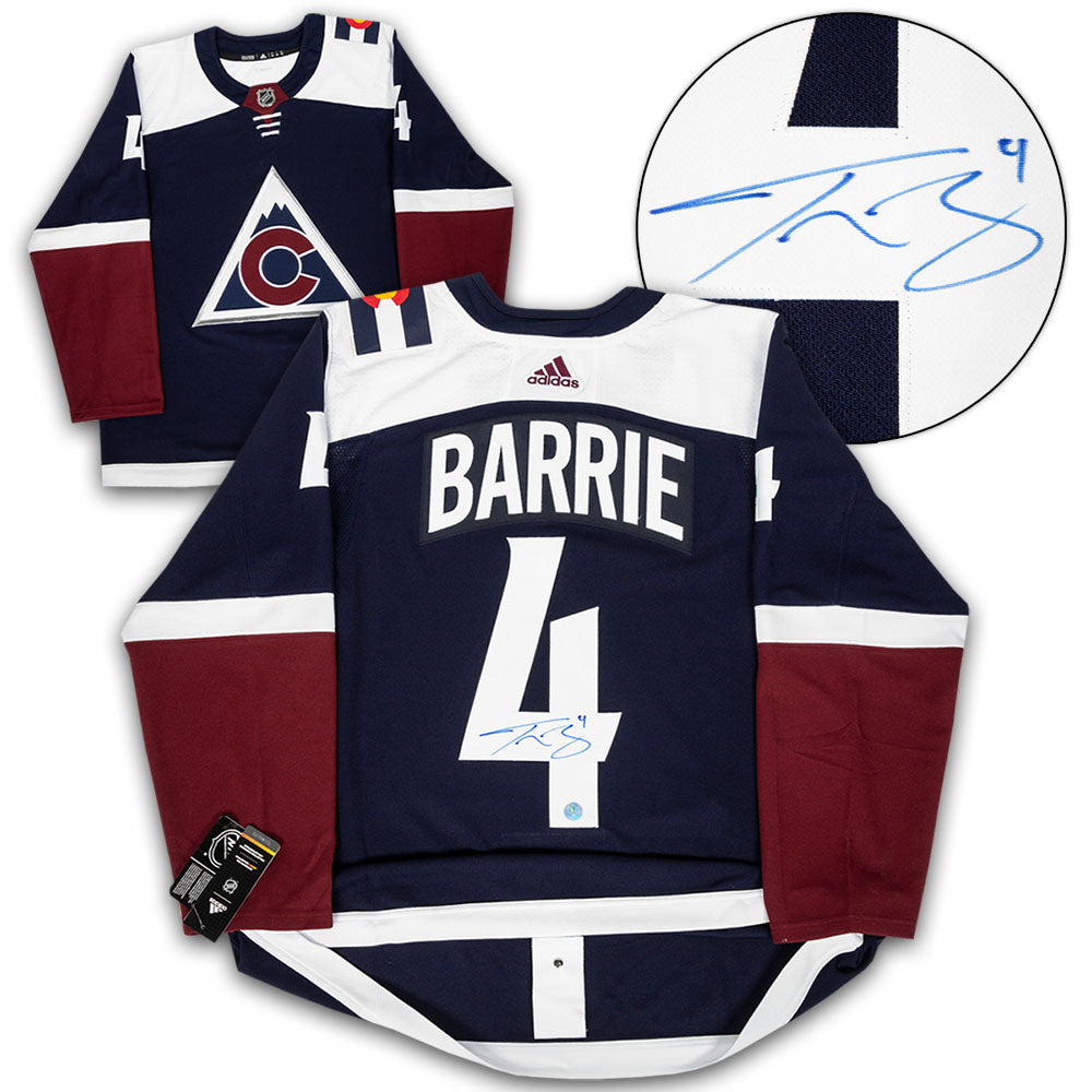 Tyson Barrie Colorado Avalanche Signed Alternate Adidas Jersey | AJ Sports.