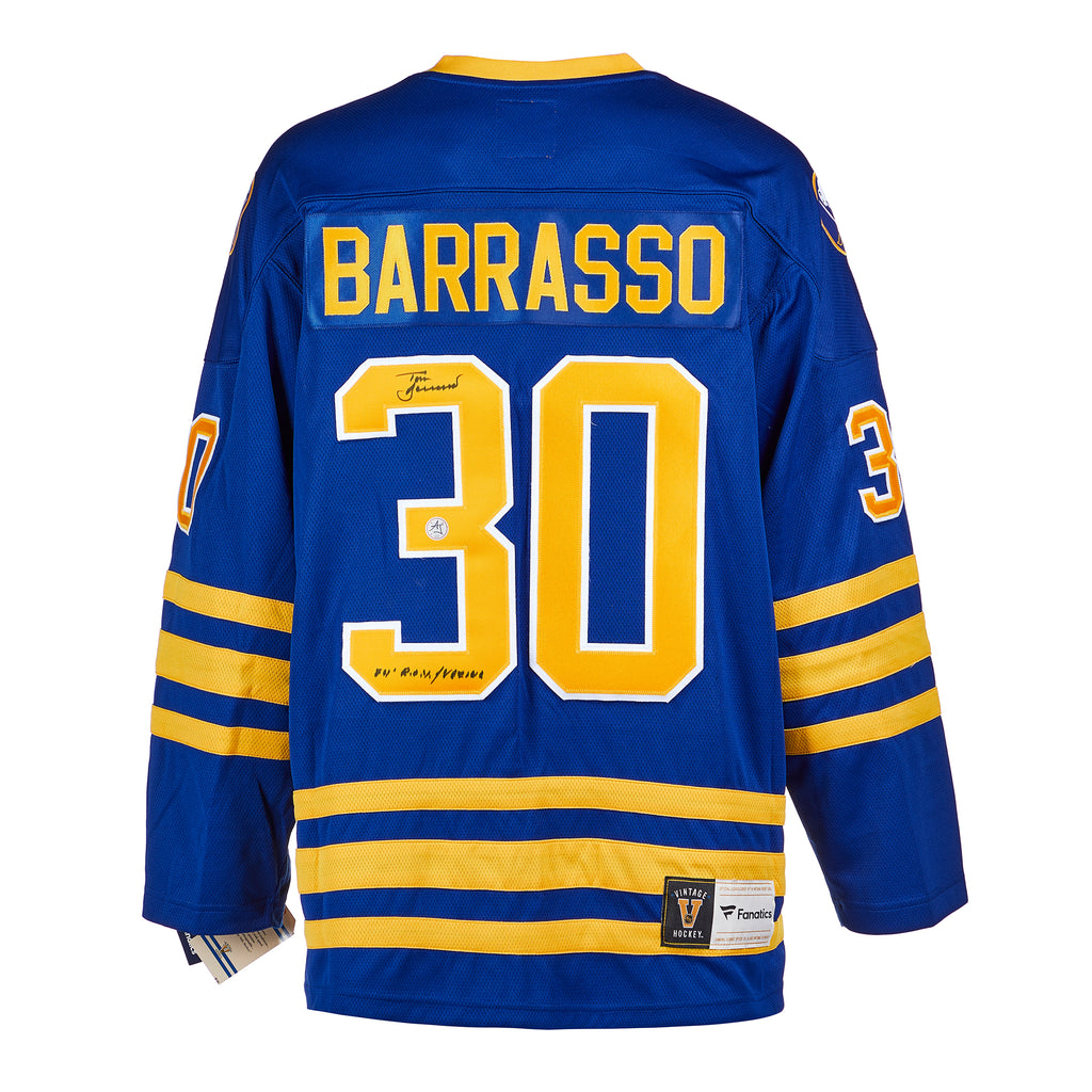 Tom Barrasso Signed Jersey - Number 19x23 Frame