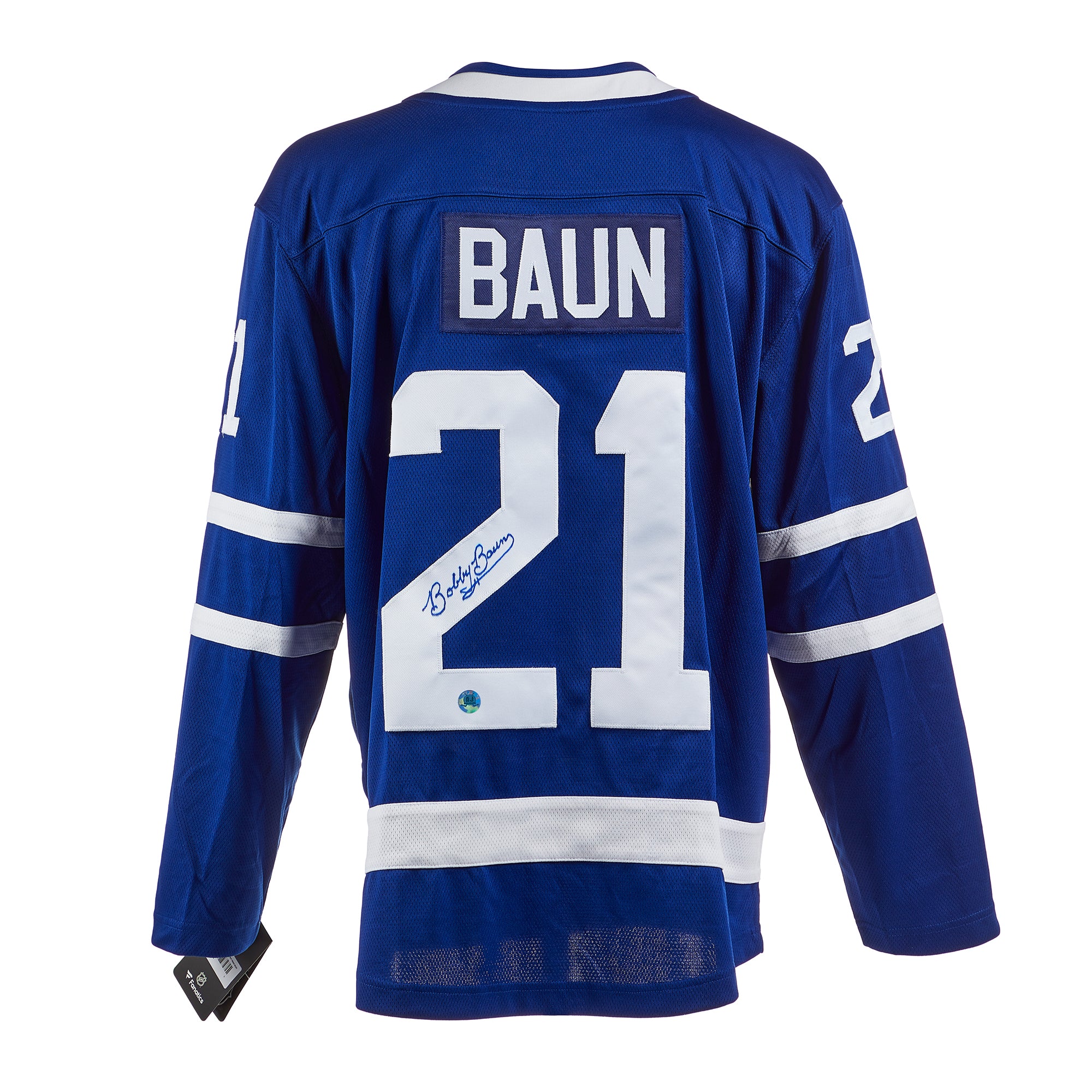 Bobby Baun Toronto Maple Leafs Autographed Fanatics Jersey | AJ Sports.