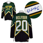 Ed Belfour Dallas Stars Signed Retro Fanatics Jersey | AJ Sports.