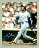 George Bell Toronto Blue Jays Autographed Powder Blue Batting 8x10 Photo | AJ Sports.