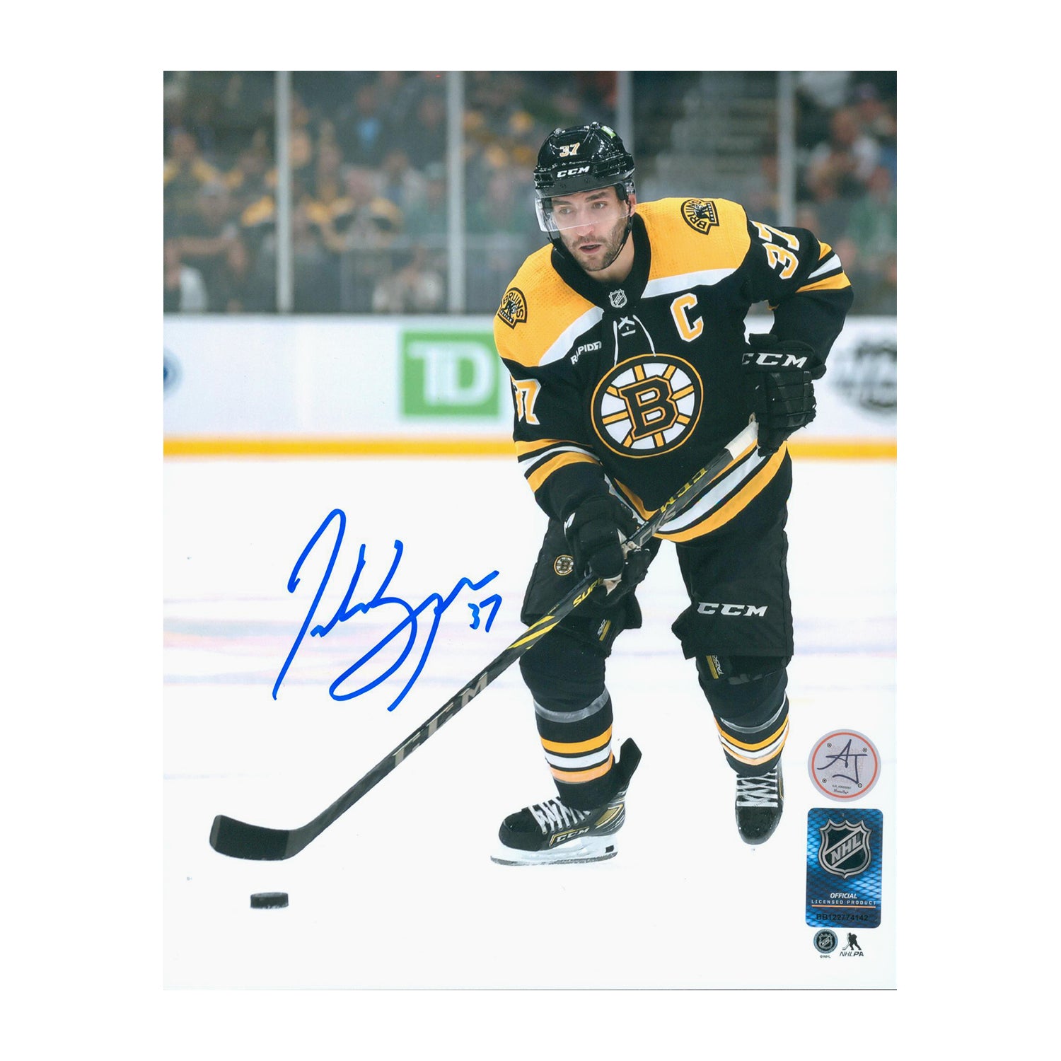 Patrice Bergeron Autographed Boston Bruins Alt Retro Adidas Jersey - NHL  Auctions