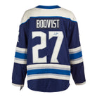 Adam Boqvist Columbus Blue Jackets Signed Navy Alternate Fanatics Jersey | AJ Sports.