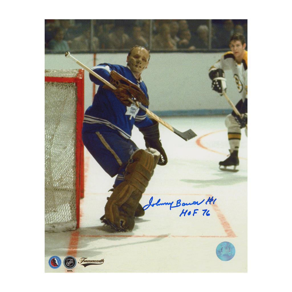 Johnny Bower Memorabilia, Autographed Johnny Bower Collectibles