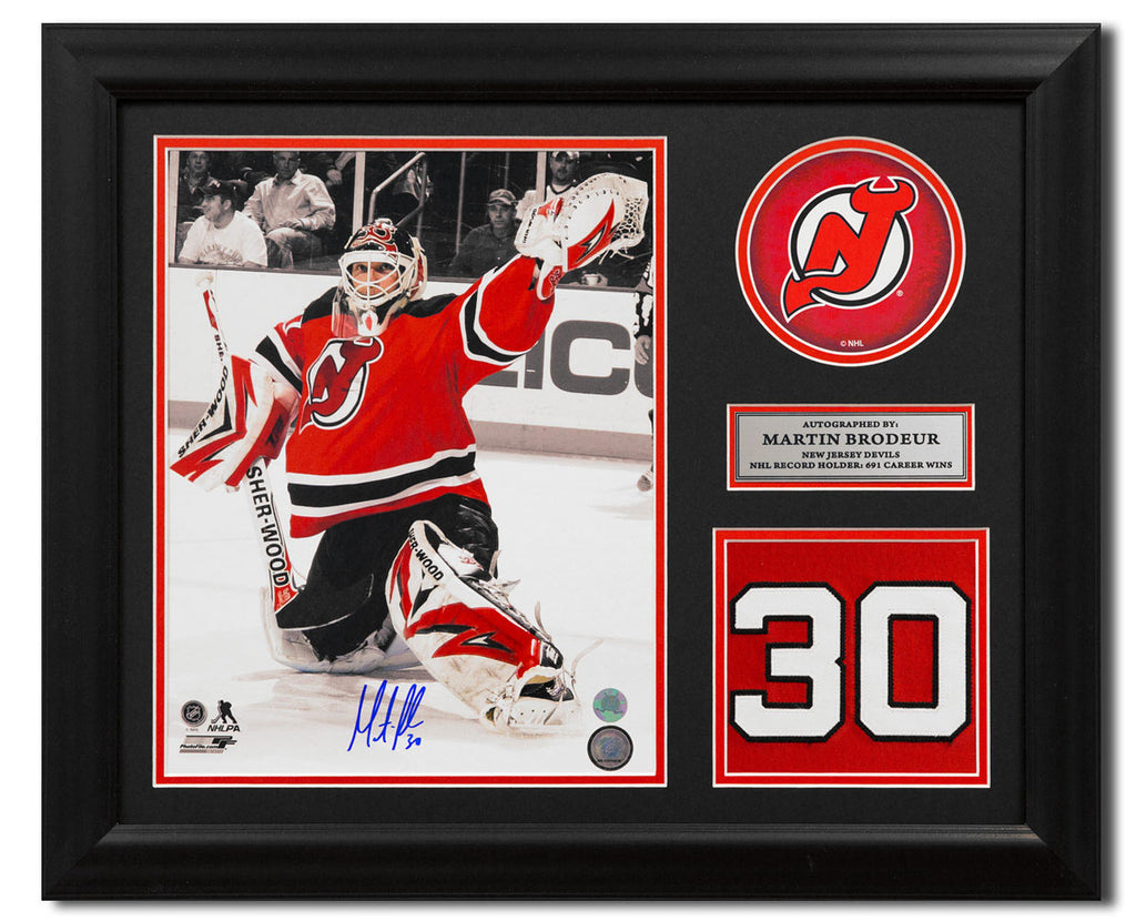 Martin Brodeur New Jersey Devils Autographed Goalie Spotlight 8x10