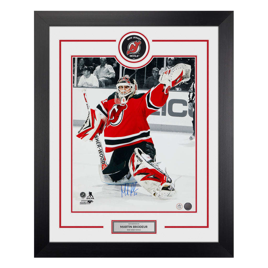 Framed Martin Brodeur New Jersey Devils Autographed 8 x 10' Spotlight  Photograph
