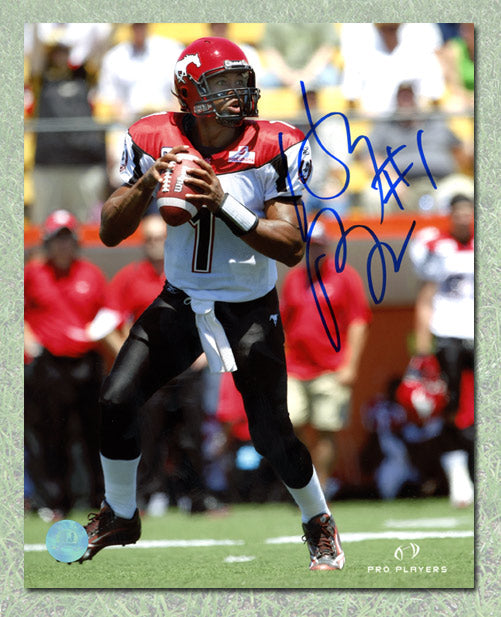 Henri Burris Calgary Stampeders Autographed CFL 8x10 Photo | AJ Sports.