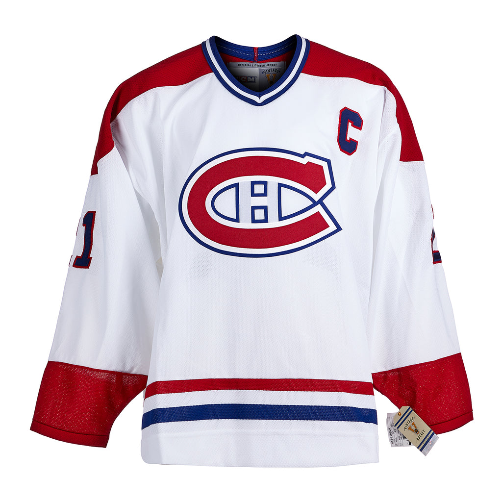 Guy Carbonneau Montreal Canadiens Signed 1993 Stanley Cup Stats CCM Jersey #/21 | AJ Sports.