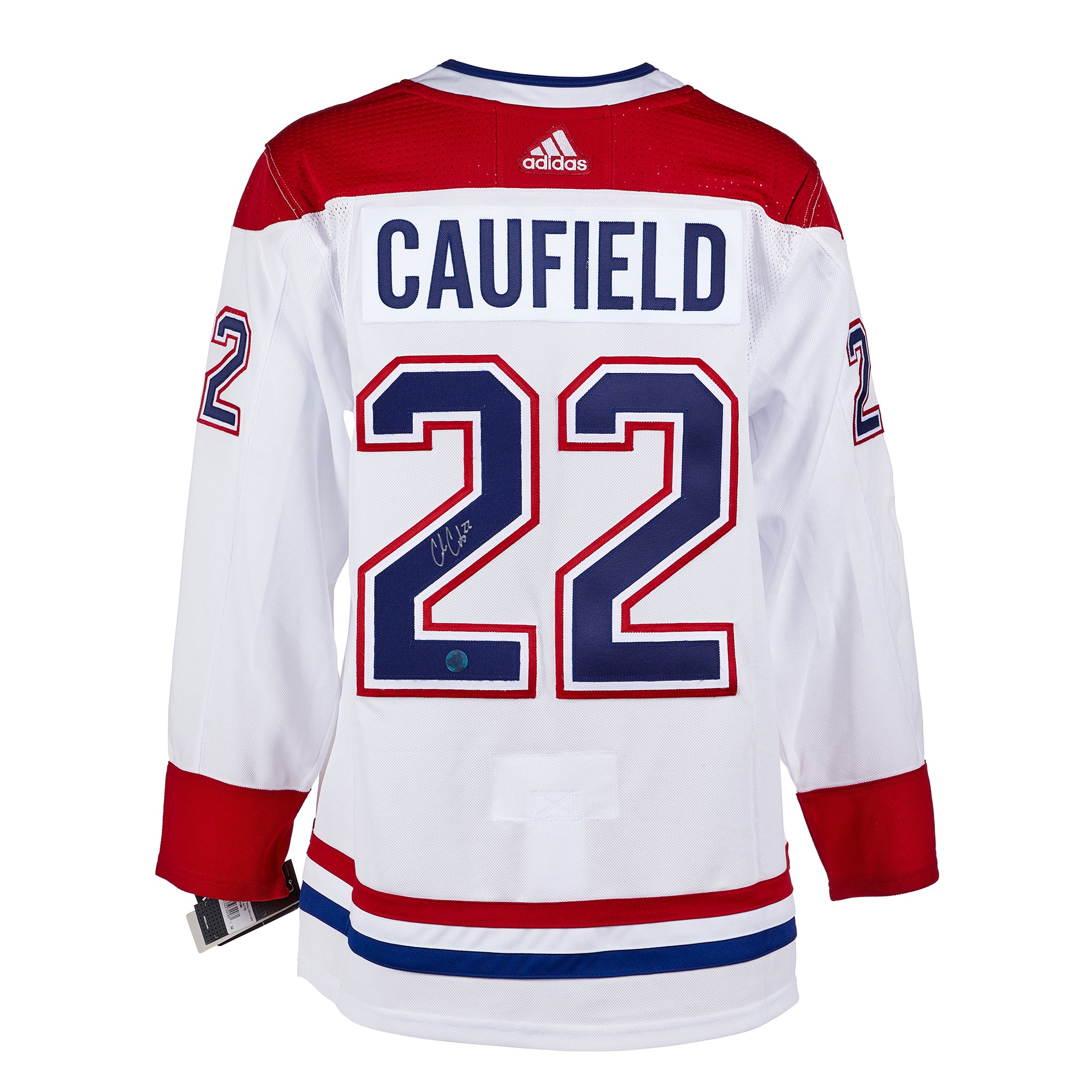 NHL Men's Montreal Canadiens Cole Caufield #22 Red T-Shirt, XXL