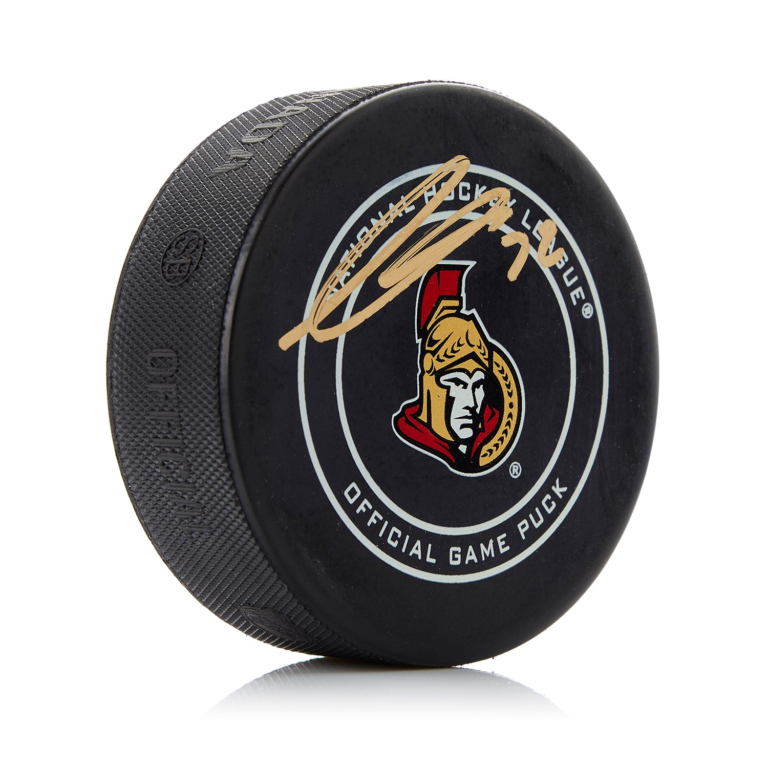 Thomas Chabot Ottawa Senators Signed Official Game Puck | AJ Sports.