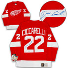 Dino Ciccarelli Detroit Red Wings Signed Retro Fanatics Jersey | AJ Sports.