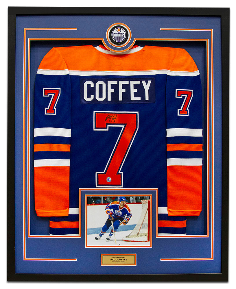 Paul Coffey Career Jersey Blue Elite Edition #1 of 7 - Signed Edmonton  Oilers at 's Sports Collectibles Store