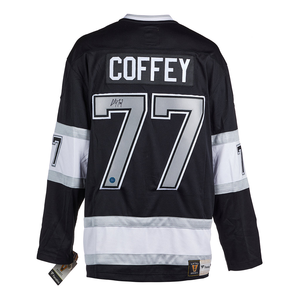Paul Coffey HOF Size XL Autographed Pittsburgh Penguins Custom Jersey - BCA