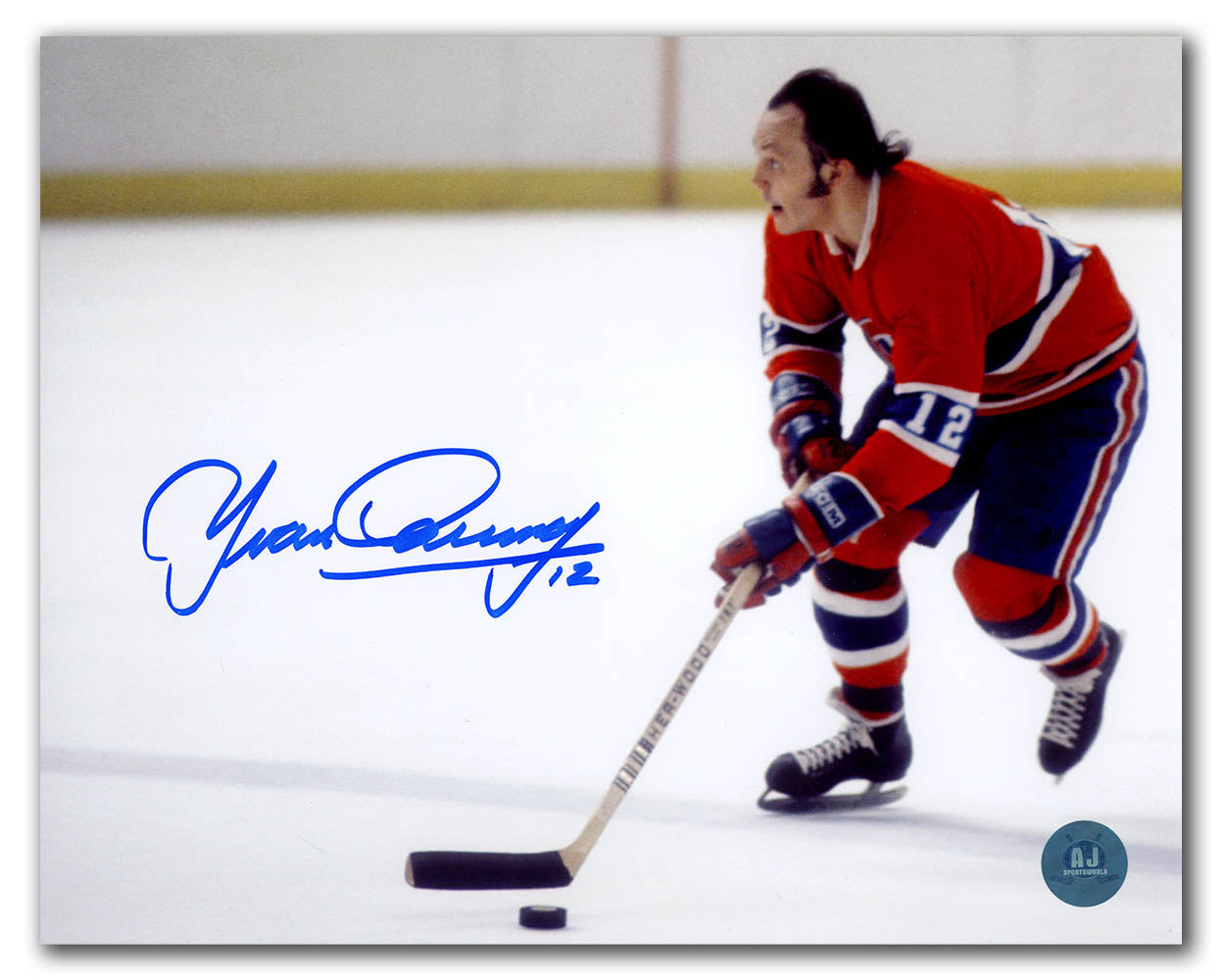 Yvan Cournoyer Autographed White Montreal Canadiens Jersey at 's  Sports Collectibles Store