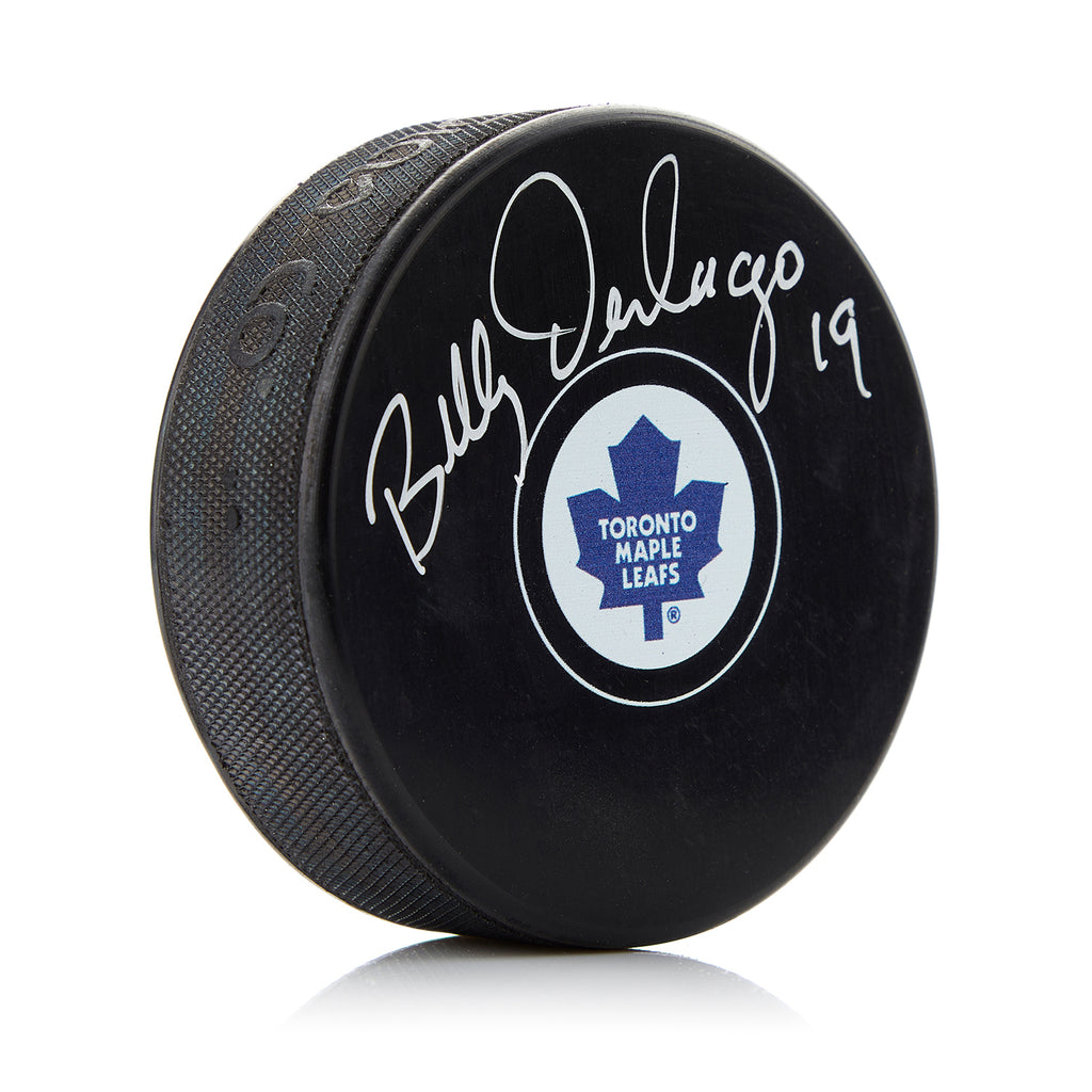 Bill Derlago Toronto Maple Leafs Autographed Hockey Puck | AJ Sports.