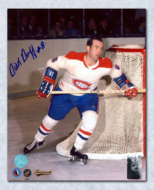 Dick Duff Montreal Canadiens Autographed Vintage Action 8x10 Photo | AJ Sports.