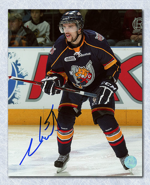 Aaron Ekblad Barrie Colts Autographed Blue Jersey 8x10 Photo | AJ Sports.