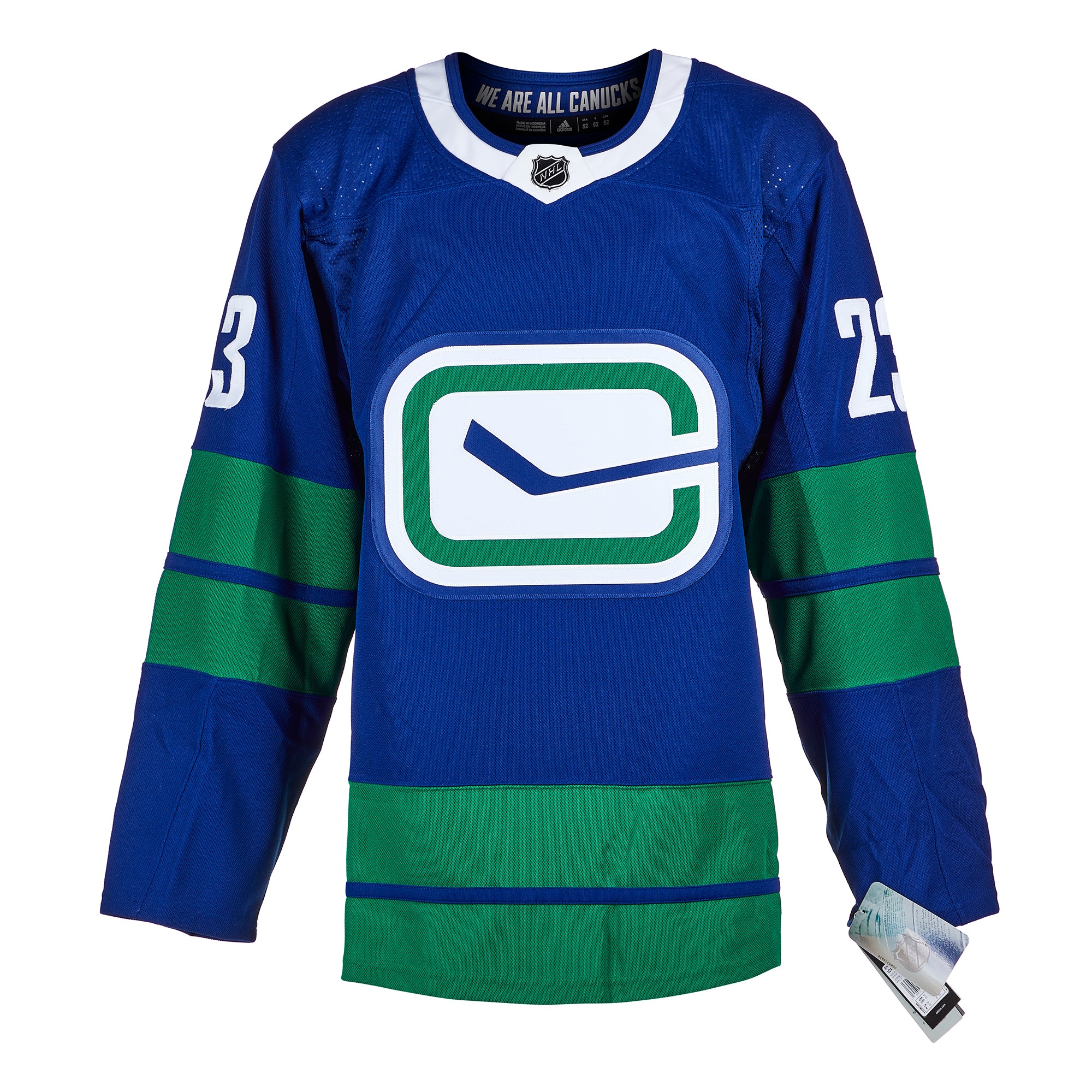 Oliver Ekman-Larsson Vancouver Canucks Signed Stick Logo Alt Adidas Jersey | AJ Sports.