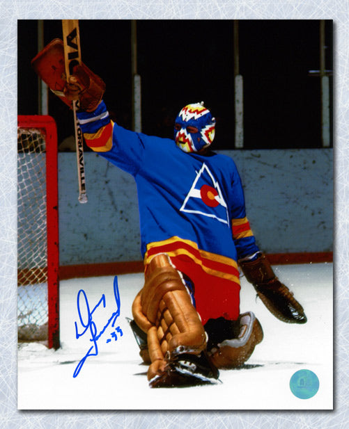 Doug Favell Colorado Rockies Autographed Goalie 8x10 Photo | AJ Sports.