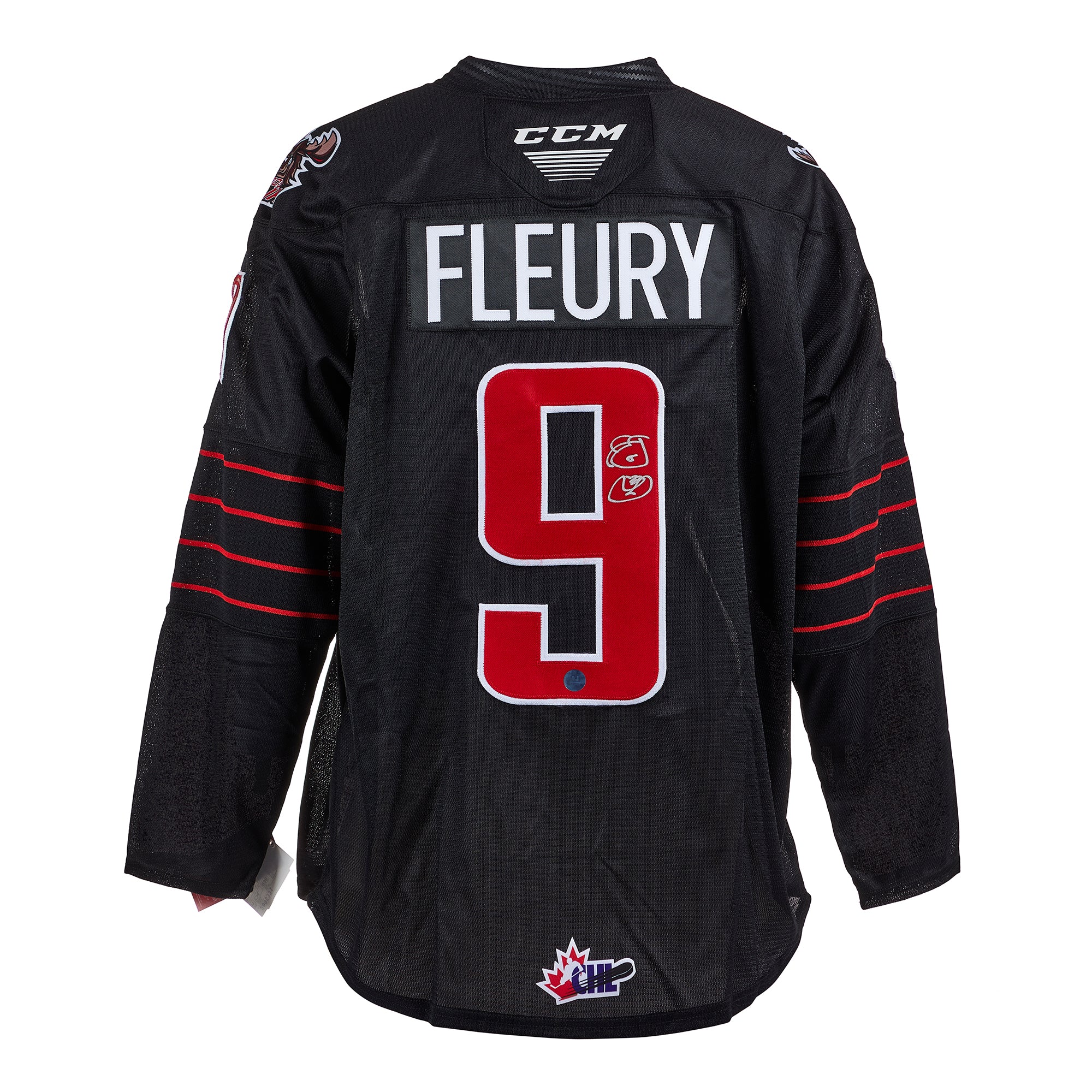 Theo Fleury Moose Jaw Warriors Autographed CHL Hockey Jersey | AJ Sports.