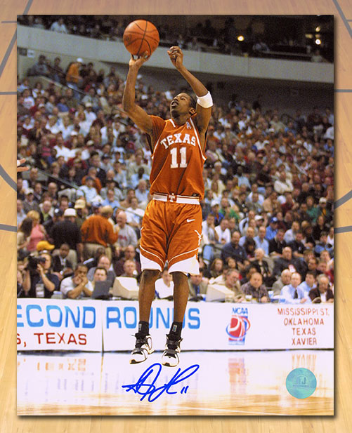 TJ Ford Texas Longhorns Autographed NCAA Basketball 8x10 Photo | AJ Sports.