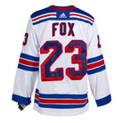 Adam Fox New York Rangers Signed White Adidas Jersey | AJ Sports.