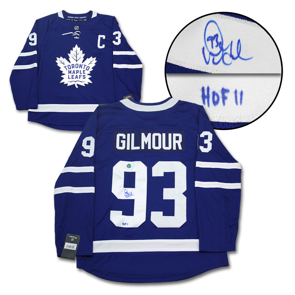 Nike authentic Toronto Maple Leafs Signed Doug Gilmour Hockey