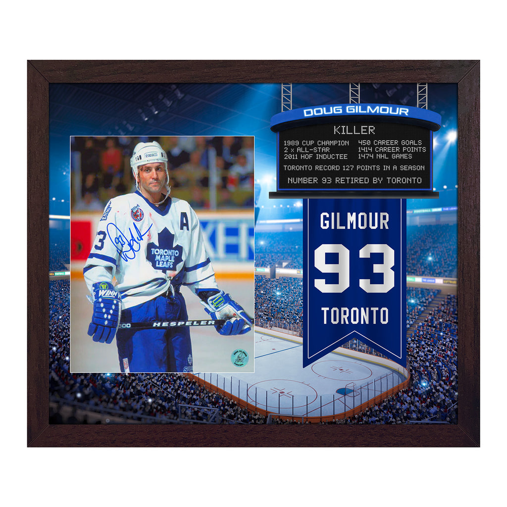 Doug Gilmour Toronto Poster Canvas Wrap Hockey Framed Print -  Canada