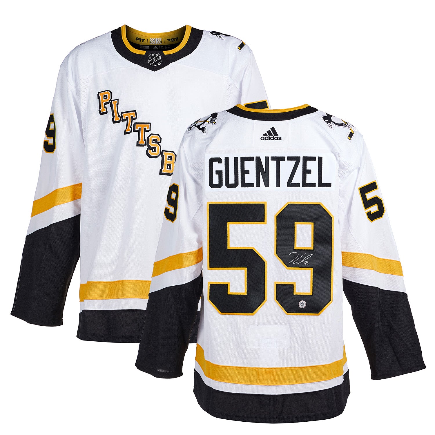 Adidas Jake Guentzel Pittsburgh Penguins Reverse Retro NHL Hockey Jersey 50  | SidelineSwap