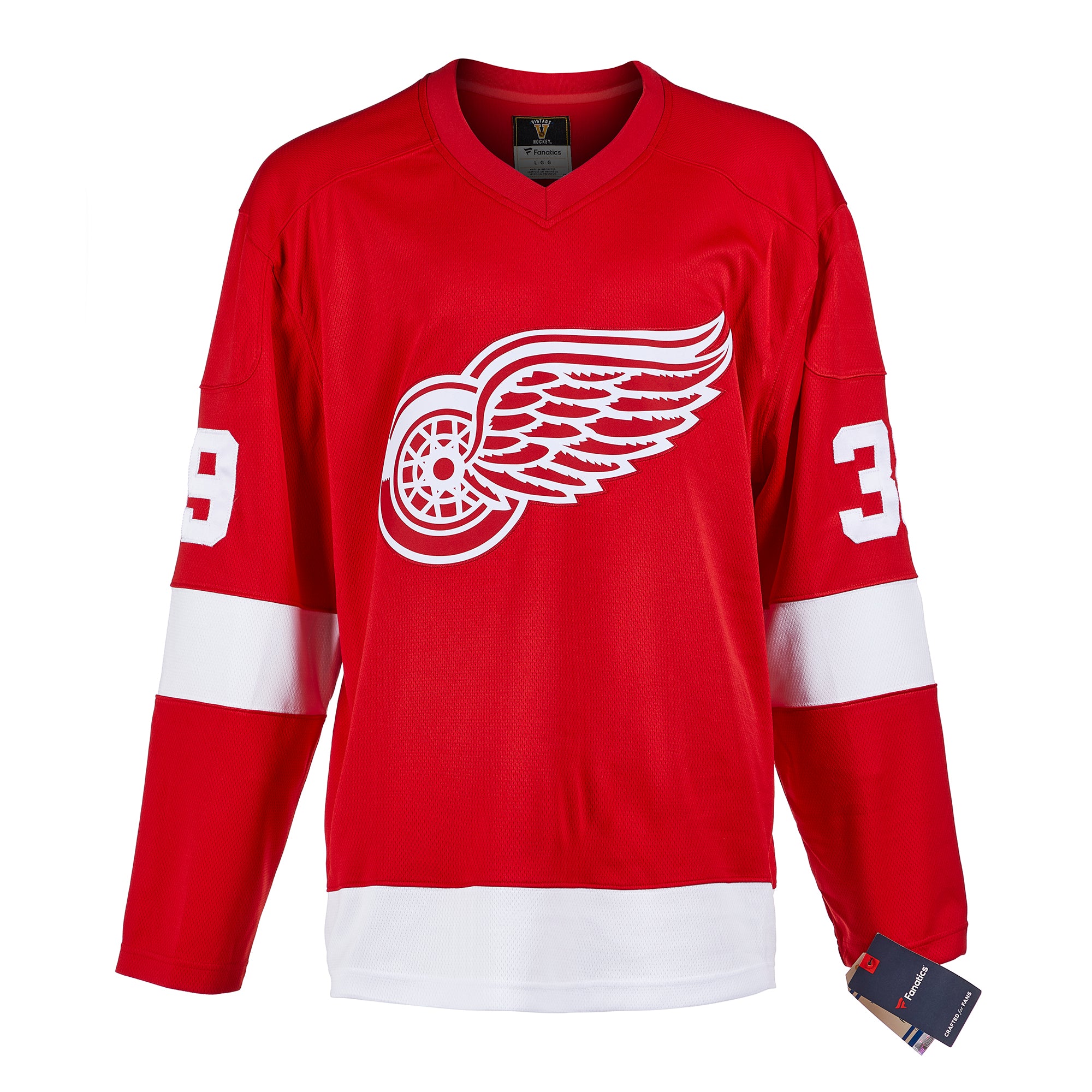 Dominik Hasek Detroit Red Wings Signed Retro Fanatics Jersey | AJ Sports.