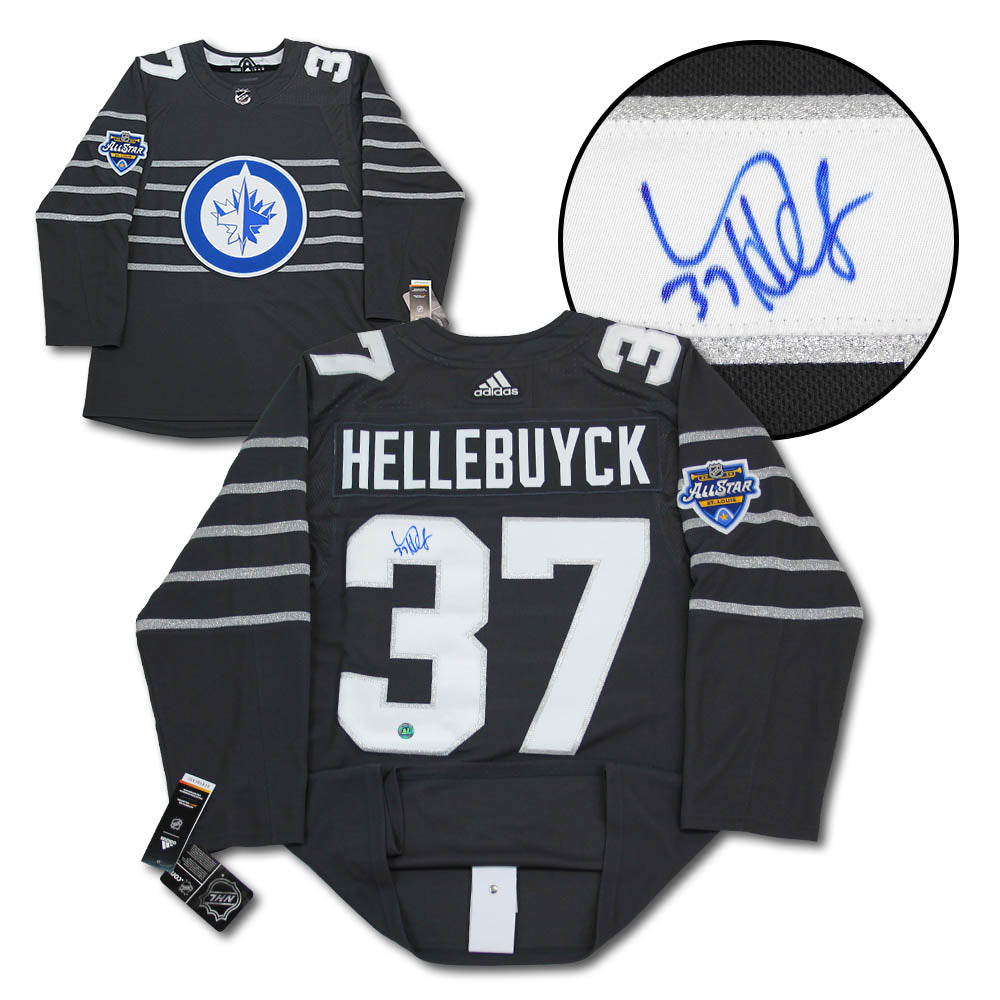 Connor Hellebuyck 2020 All Star Game Signed Winnipeg Jets Adidas Jersey | AJ Sports.