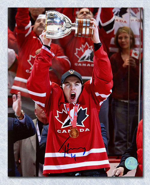 Thomas Hickey Team Canada Autographed 2009 World Junior Gold 8x10 Photo | AJ Sports.