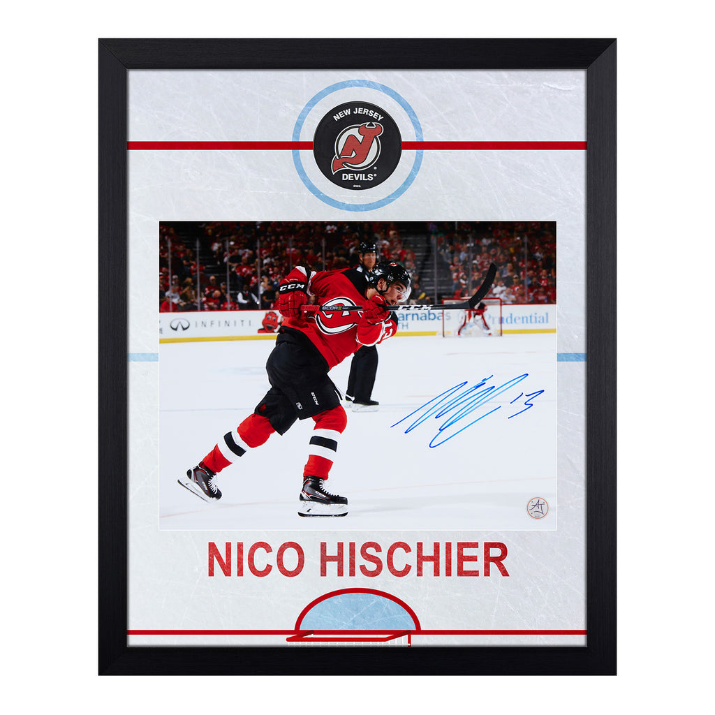Nico Hischier New Jersey Devils Autographed Red Adidas Authentic Jersey -  Autographed NHL Jerseys at 's Sports Collectibles Store