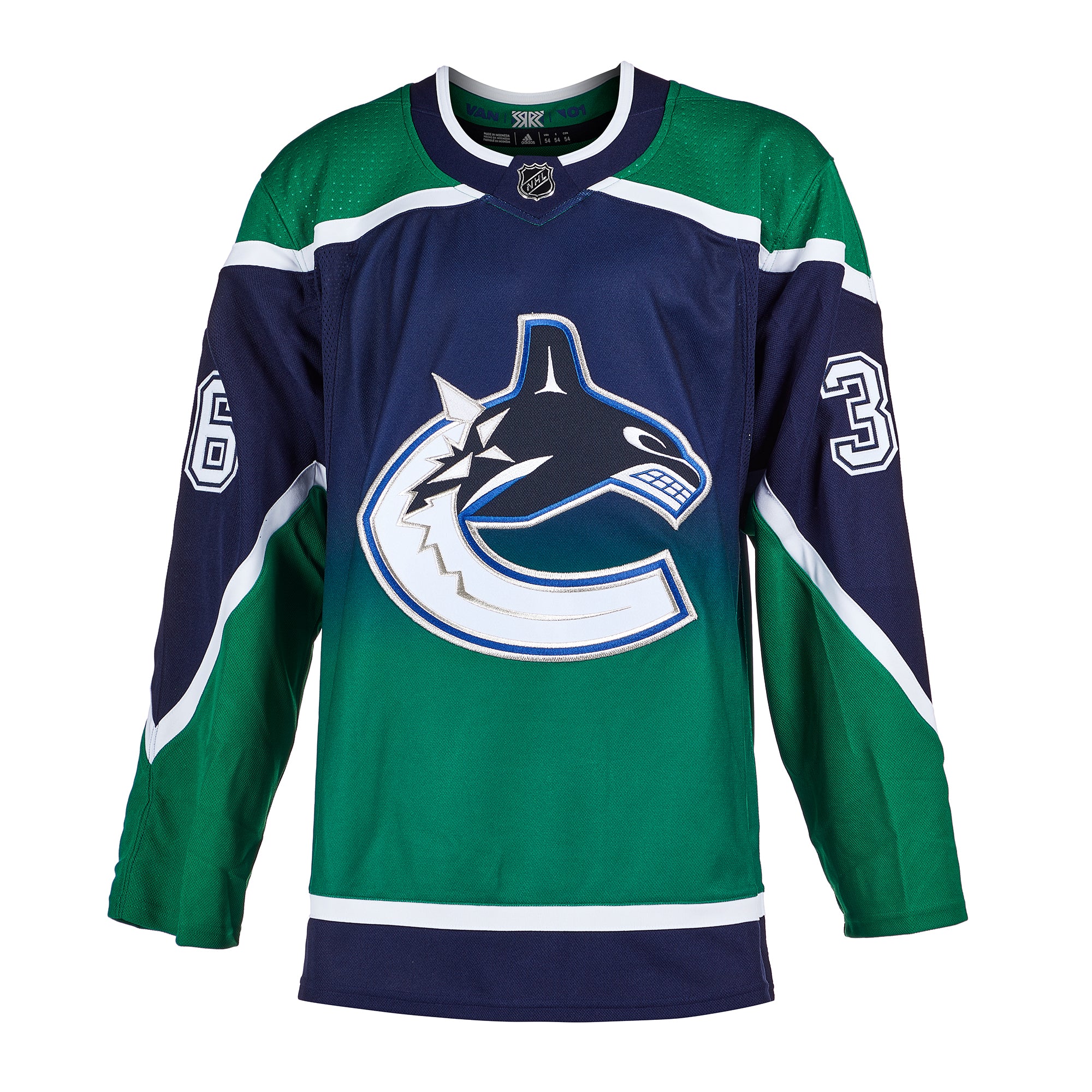 Nils Hoglander Vancouver Canucks Signed Reverse Retro Adidas Jersey | AJ Sports.