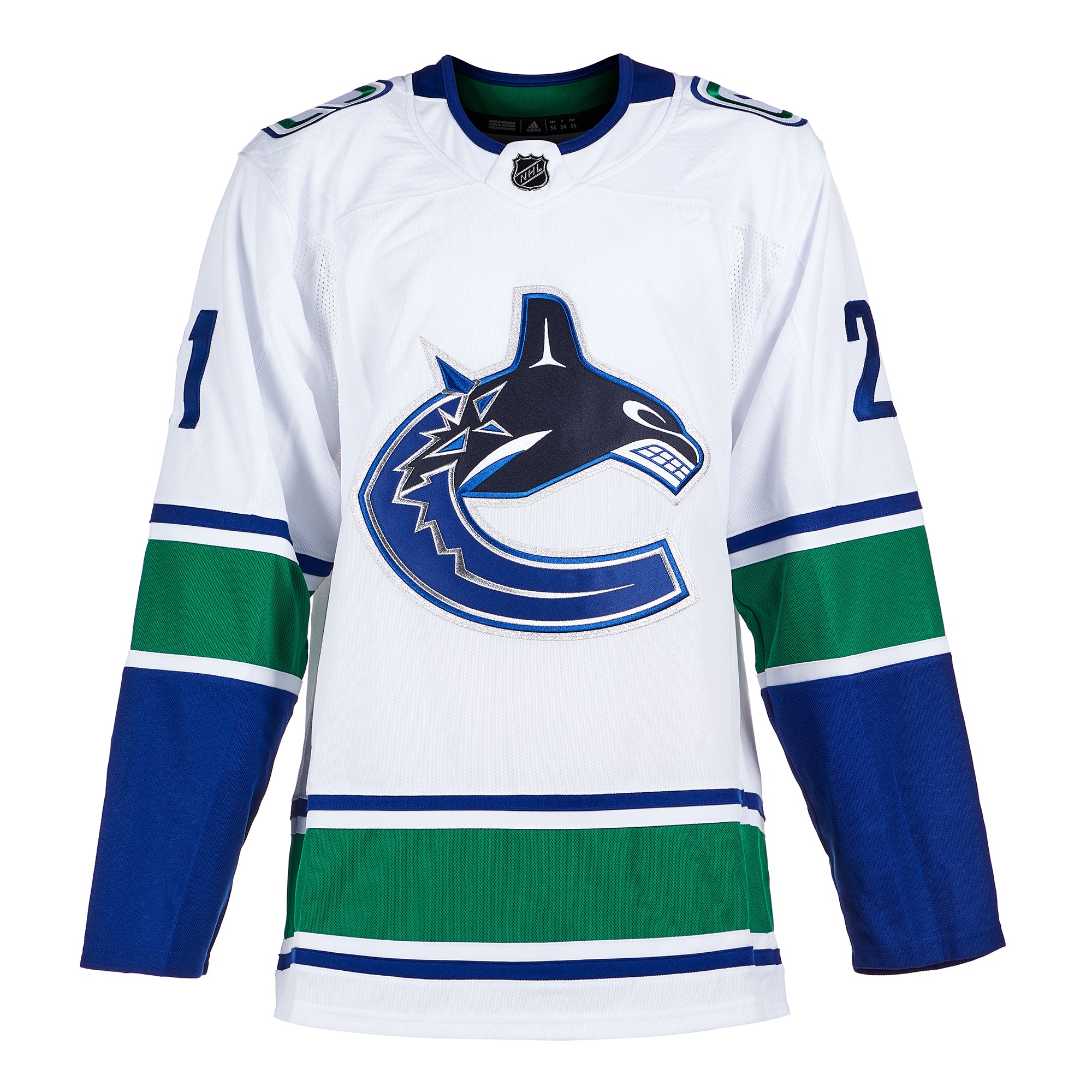 Nils Hoglander Vancouver Canucks Signed White Adidas Jersey | AJ Sports.