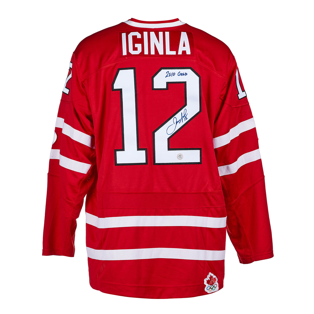 Jarome Iginla Signed Calgary Flames Team Issued 4x5 Photo