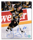 AJ Sports | Jaromir Jagr Autographed Pittsburgh Penguins Puck Rush 8x10 Photo