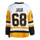 Jaromir Jagr Pittsburgh Penguins Signed & Dated 1st Goal Fanatics Jersey | AJ Sports.