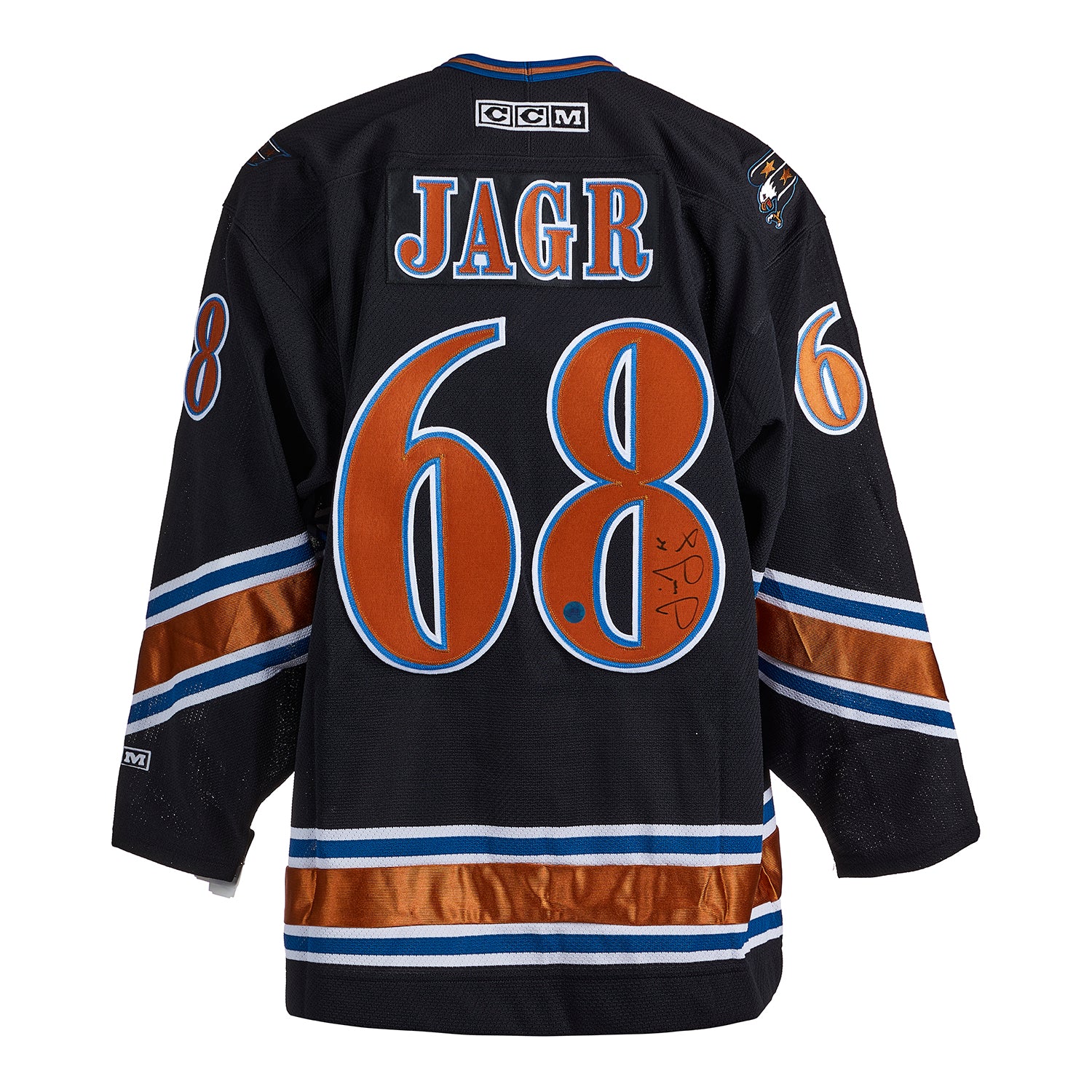 Jaromir Jagr Washington Capitals Autographed Retro CCM Jersey | AJ Sports.