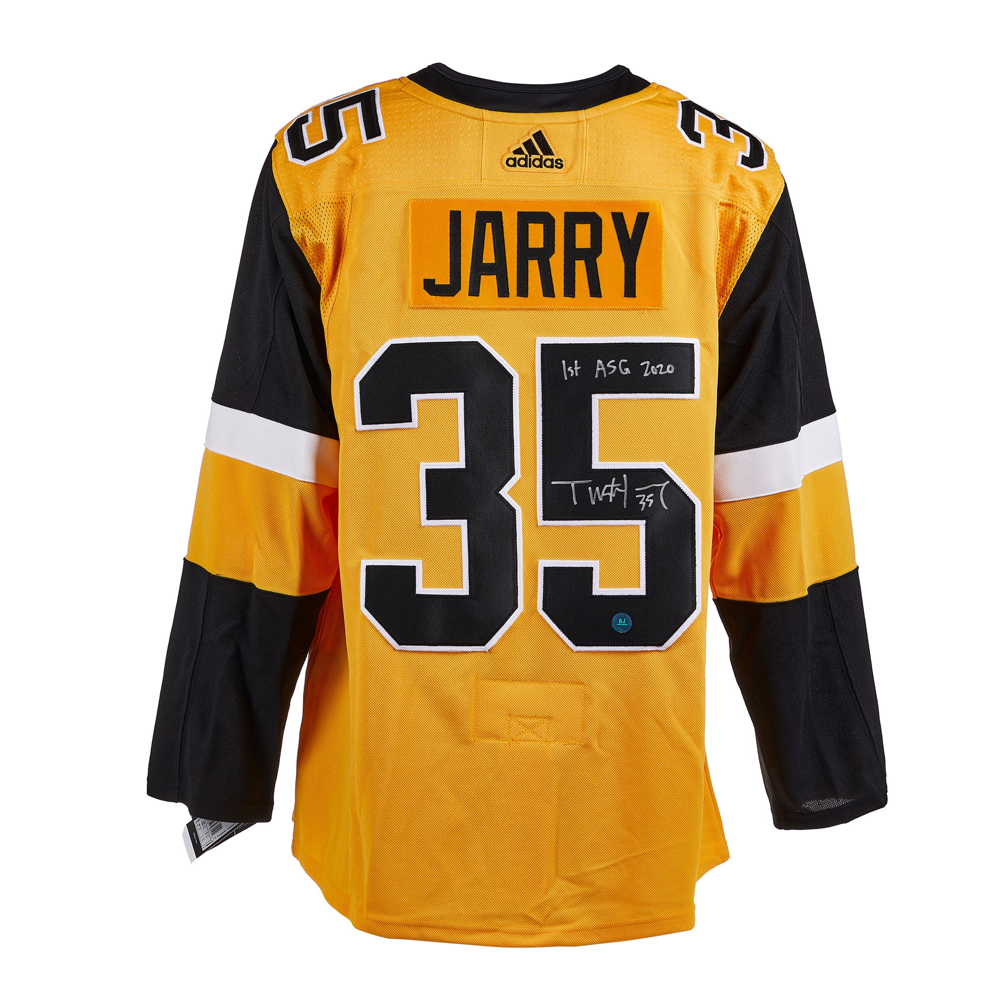 Tristan Jarry Signed Pittsburgh Penguins Black Adidas Auth. Jersey