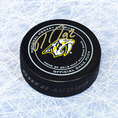 Ryan Johansen Nashville Predators Autographed Official Game Puck | AJ Sports.