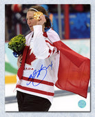 Becky Kellar Team Canada Autographed 2010 Olympic Gold 8x10 Photo | AJ Sports.