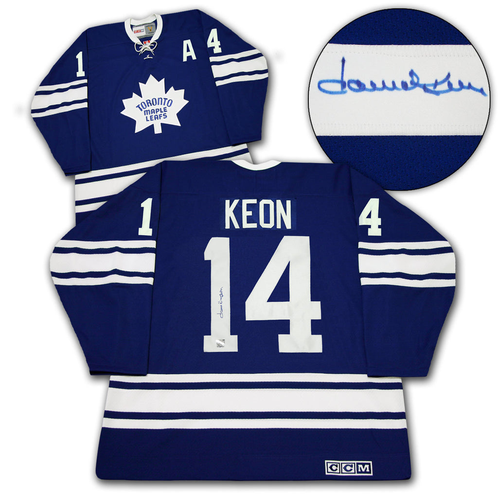 Dave Keon Signed Maple Leafs Jersey Inscribed H.O.F. 86 & 4x SC Champ  (JSA COA)