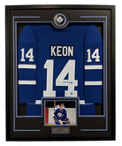 Dave Keon Autographed Toronto Maple Leafs 36x44 Framed Jersey Display | AJ Sports.