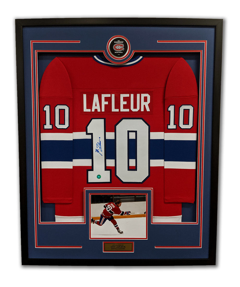Guy Lafleur Signed Montreal Canadiens Black Jersey (JSA) 5xStanley Cup –